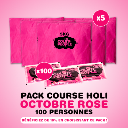 Pack Course Holi Octobre Rose 100 personnes