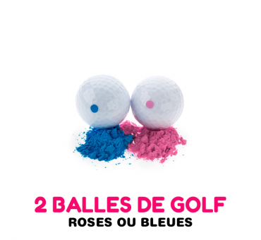 2 Balles de Golf pour Gender Reveal