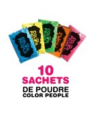 10 sachets de poudre Holi