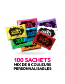 100 sachets de POUDRE HOLI COLOR PEOPLE