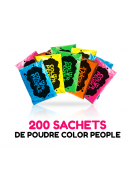 200 sachets de POUDRE HOLI COLOR PEOPLE