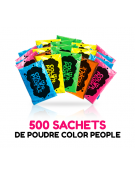 500 sachets de POUDRE HOLI COLOR PEOPLE