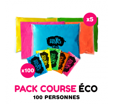 Pack course ECO Holi 100 personnes