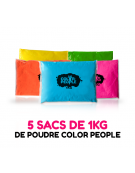 1 KG de poudre HOLI COLOR PEOPLE en sac