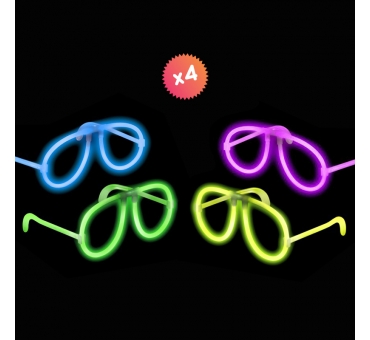 4 lunettes luminescentes