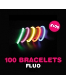 100 bracelets Fluo