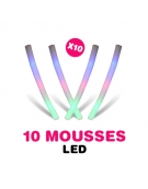 10 tubes mousse lumineux LED