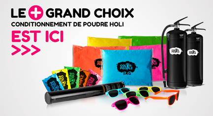 poudre holi conditionnement